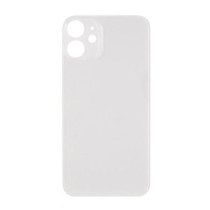 iPhone 12  Back Glass Cover With Big Camera Hole-White