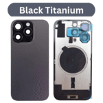 IPhone 16 Pro Max Rear glass with Camera Lens Glass and Magsafe Magnet  (Black Titanium)