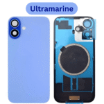 iPhone 16 Plus Metal Back Cover Glass with Camera Lense and Magsafe Magnet - Ultra Marine