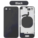 iPhone 16E Back Glass Cover With Camera Frame - Black
