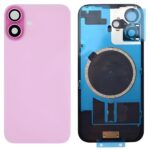 iPhone 16 Metal Back Cover Glass with Camera Lense and Magsafe Magnet-Pink