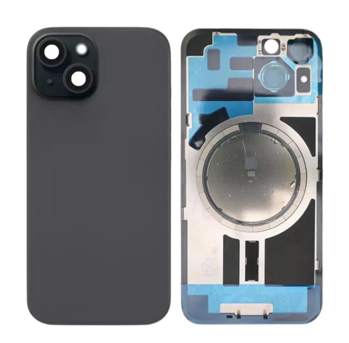 s-l1600-16.webp iPhone 15 Back Glass Cover With Camera Frame and Magsafe Magnet-Black - Image 1