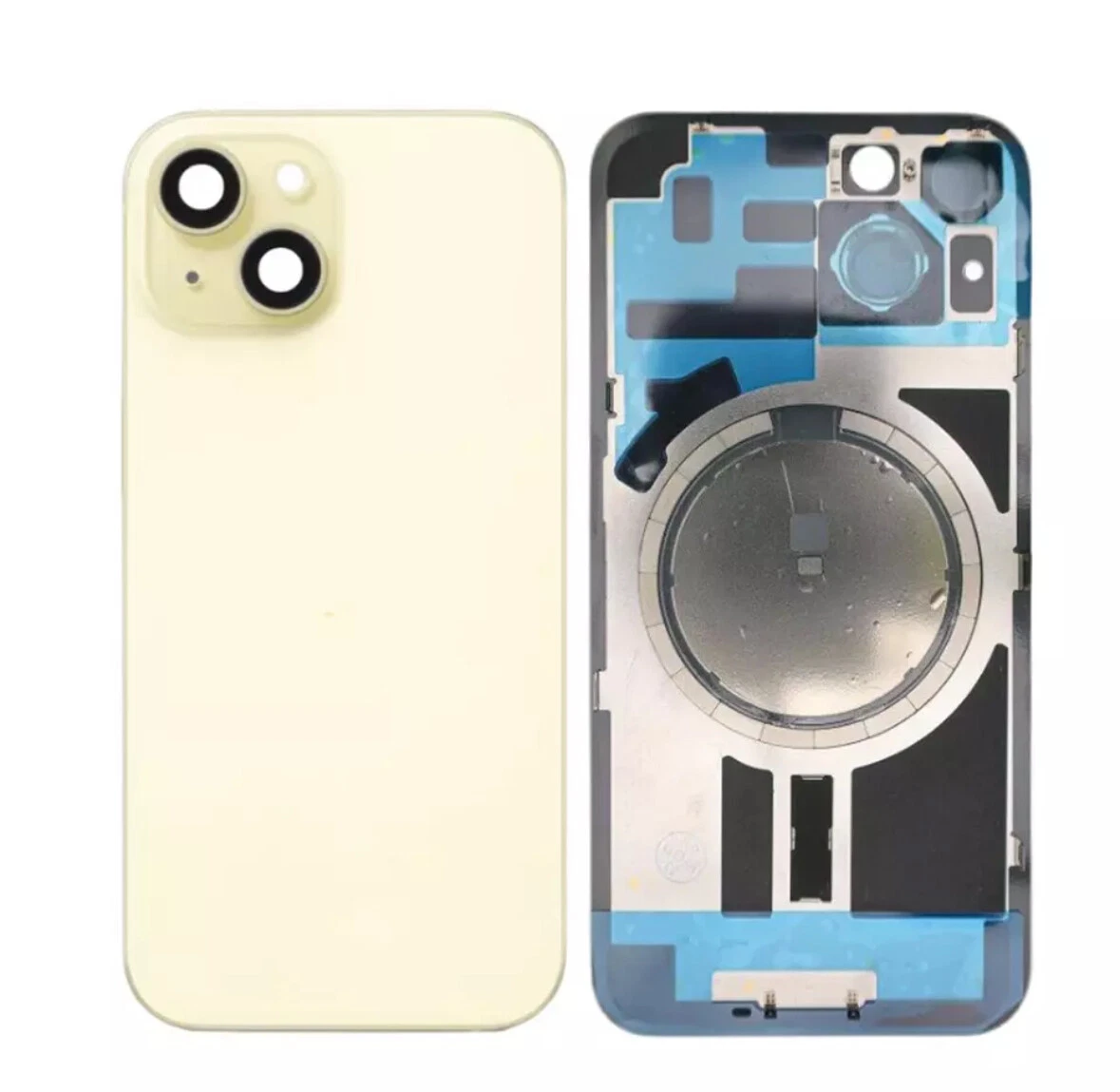 s-l1600-2-2.webp iPhone 15 Plus Back Glass Cover With Camera Frame and Magsafe Magnet-Yellow - Image 1