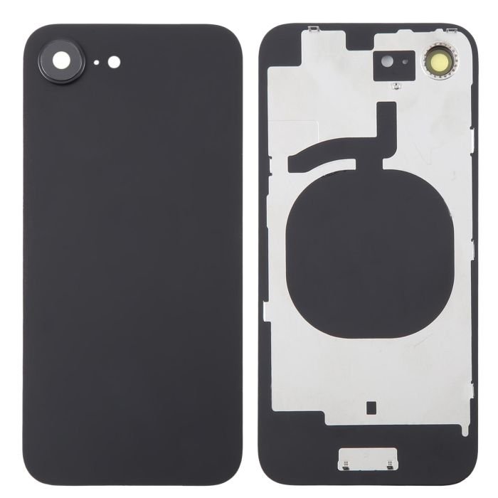 sp1023319b.jpg iPhone 16E Back Glass Cover With Camera Frame -Black - Image 1