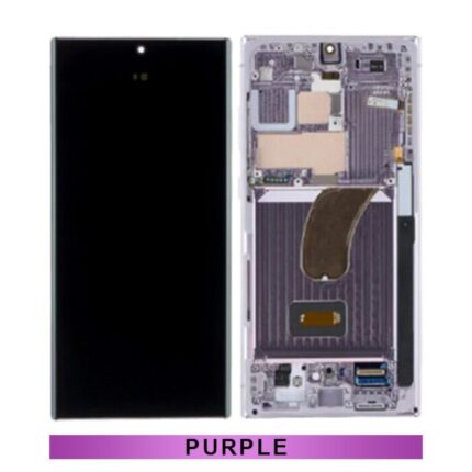 Samsung S23Ultra S918 Oled Screen With Frame-Purple (Size-1:1 Display Aftermarket)