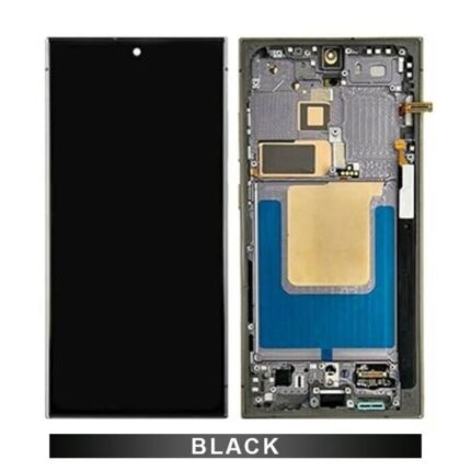 Samsung S24Ultra S928 Oled Screen With Frame-Black (Size-1:1 Display Aftermarket)