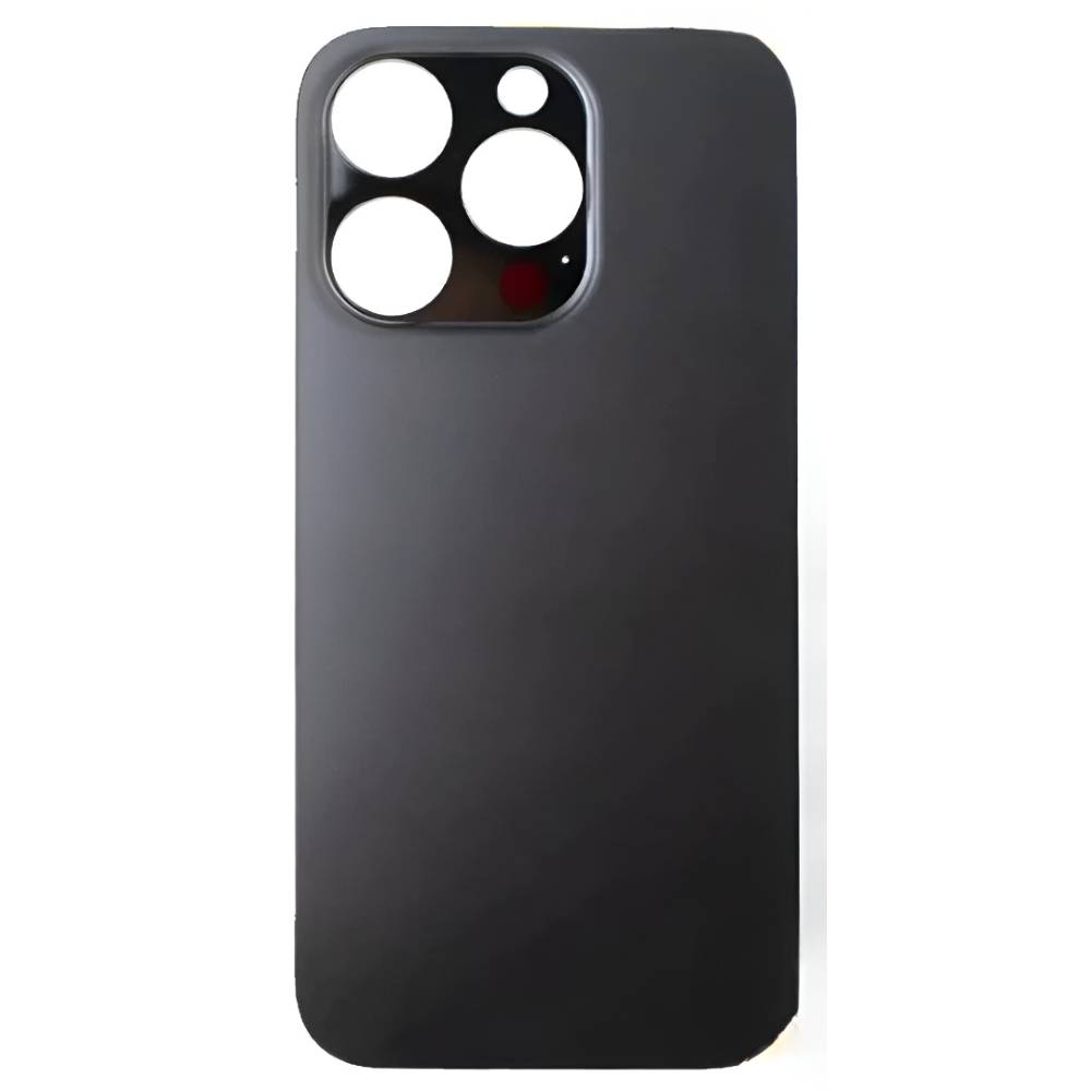 iPhone-14-Pro-Max-Compatible-Back-Cover-Glass-Black iPhone 14 Pro Max Back Glass Big Camera Hole-Black - Image 1