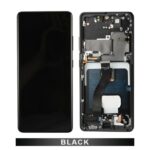 Samsung S21 Ultra G998 Oled screen With Frame-Phantom Black