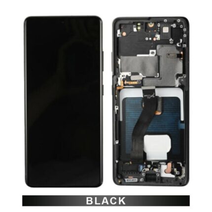 Samsung S21 Ultra G998 Oled screen With Frame-Phantom Black